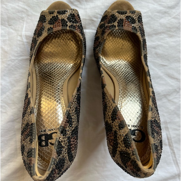 gianni bini platform leopard print heels size 9 - Picture 2 of 10